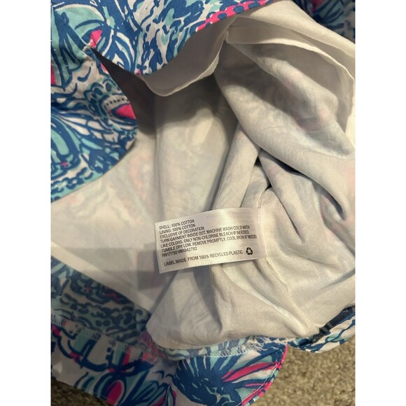 Lilly Pulitzer Target My Fans Blue Print Shift‎ Dress Womens Size 4 - Picture 8 of 8